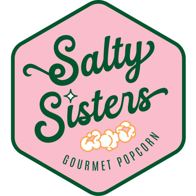 Salty Sisters Gourmet Popcorn logo